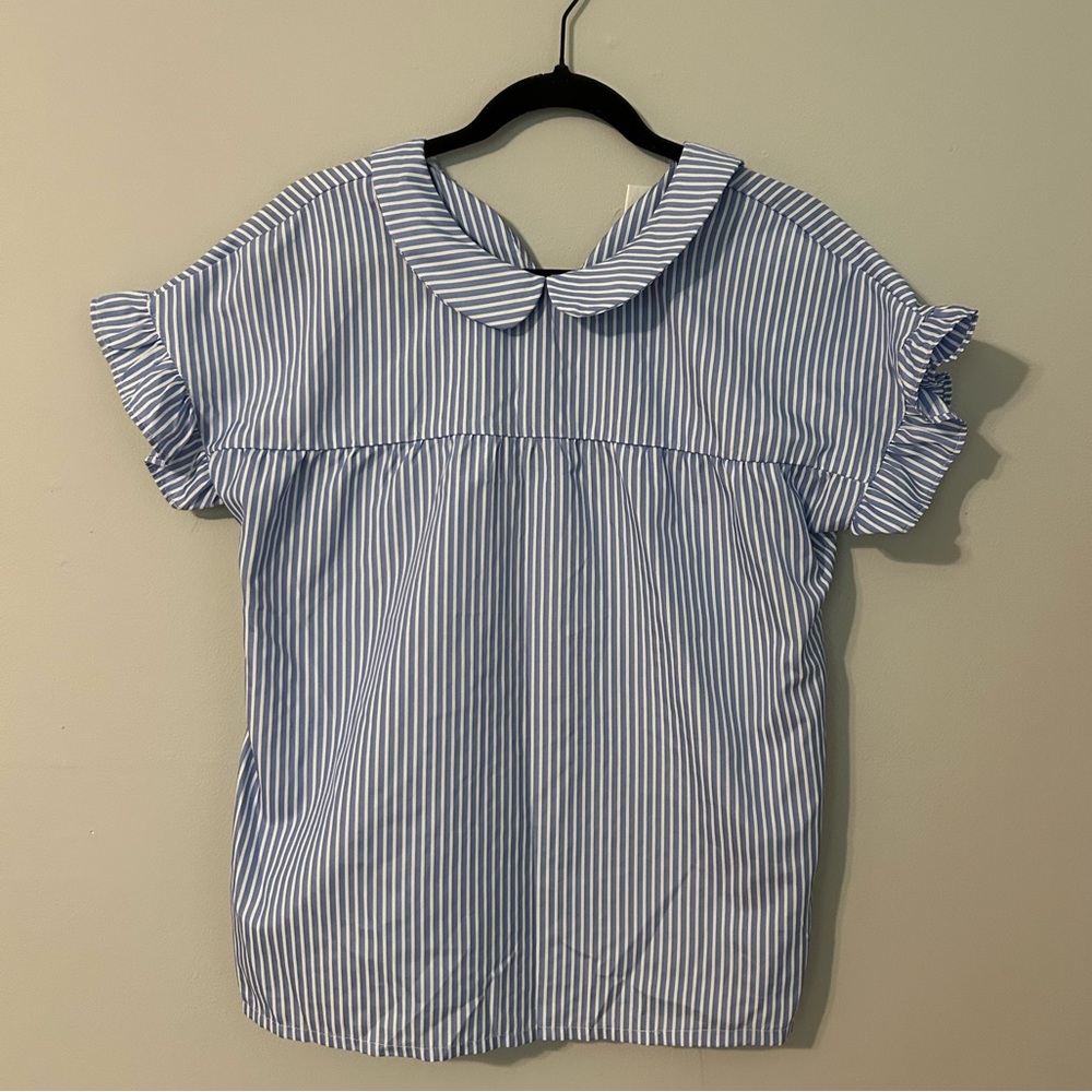 Unlabeled Peter Pan Collar Blouse